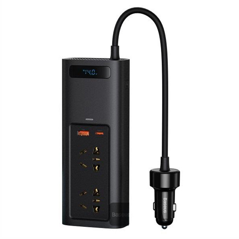 Baseus In-car Inverter 150W (220V CN/EU) Black Baseus In-car Inverter 150W (220V CN/EU) Black